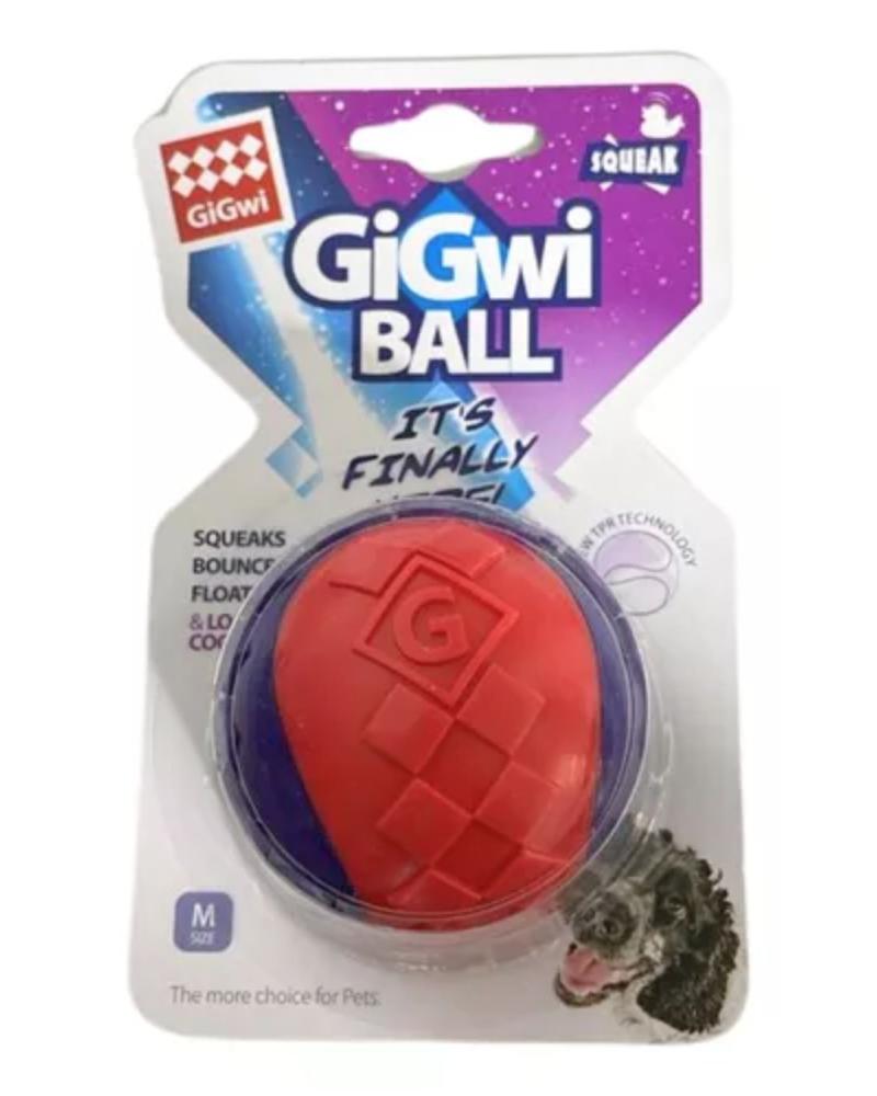 Juguete Pelota Para Perro Solida C/ Chifle 6cm Mascotas