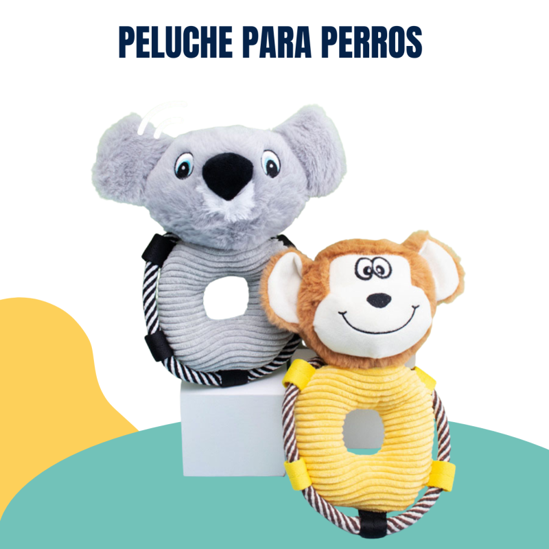Juguete Peluche Para Perros Koala Con Chifle Petlisis