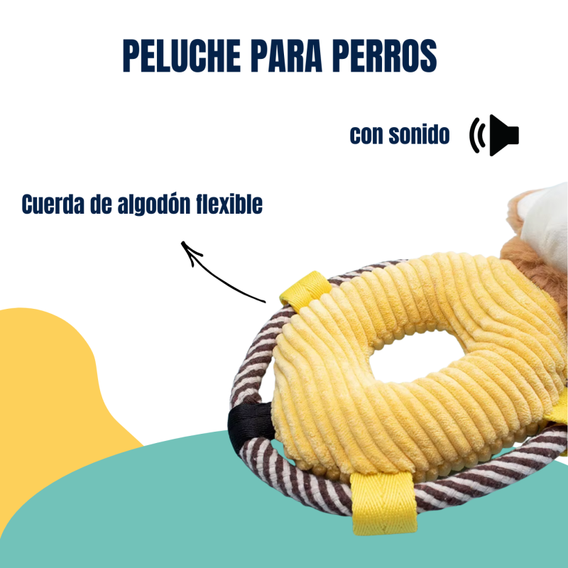 Juguete Peluche Para Perros Koala Con Chifle Petlisis
