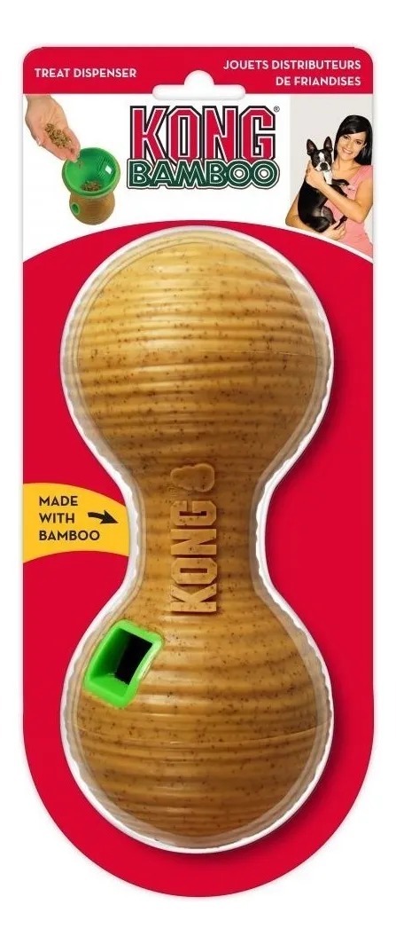 Juguete Bamboo Dumbell Rellenable Medium Perros Mascotas