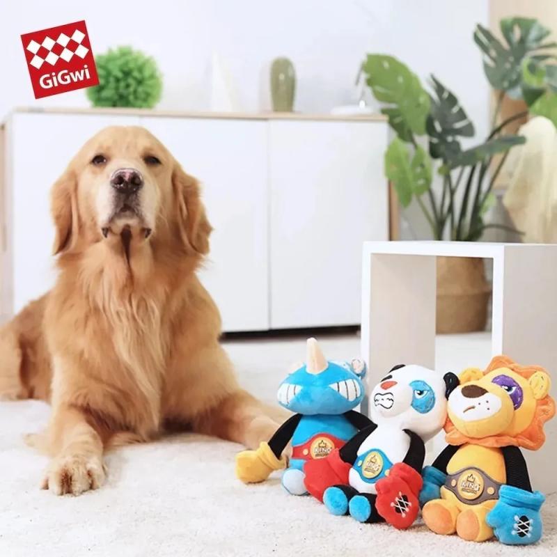 Juguete Para Perros Peluche Rock Boxing Gigwi Mascotas