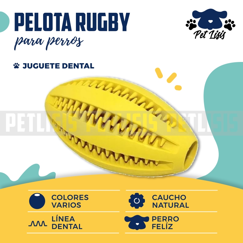 Juguete Pelota Rugby Dental Grande Trixie Perros Mascotas