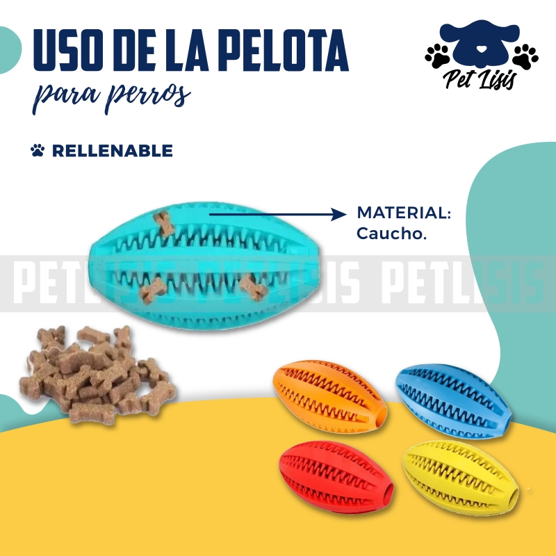 Juguete Pelota Rugby Dental Grande Trixie Perros Mascotas
