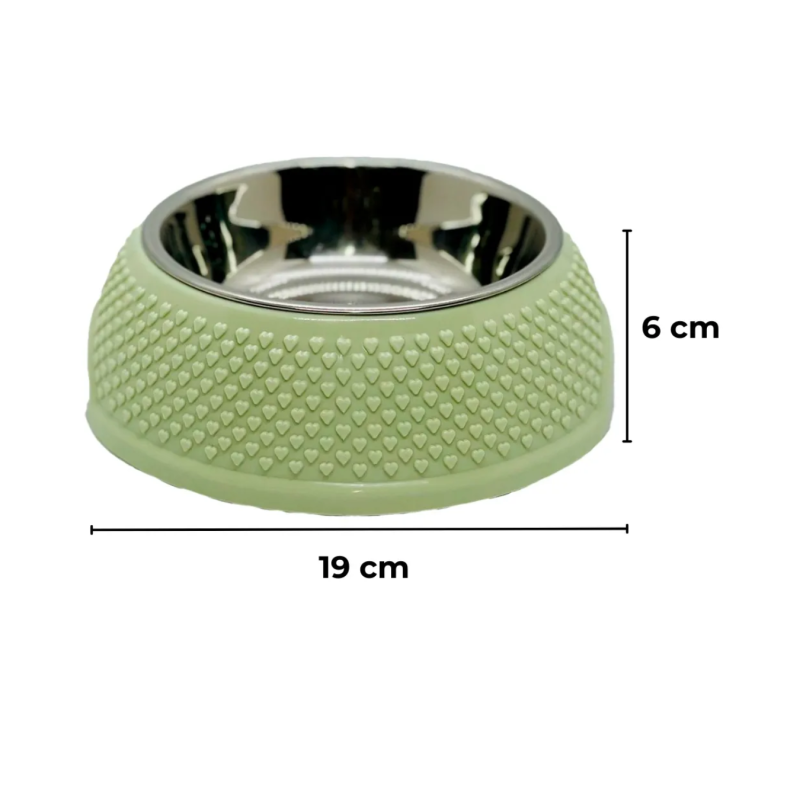 Comedero Bebedero Corazones Perros Gatos