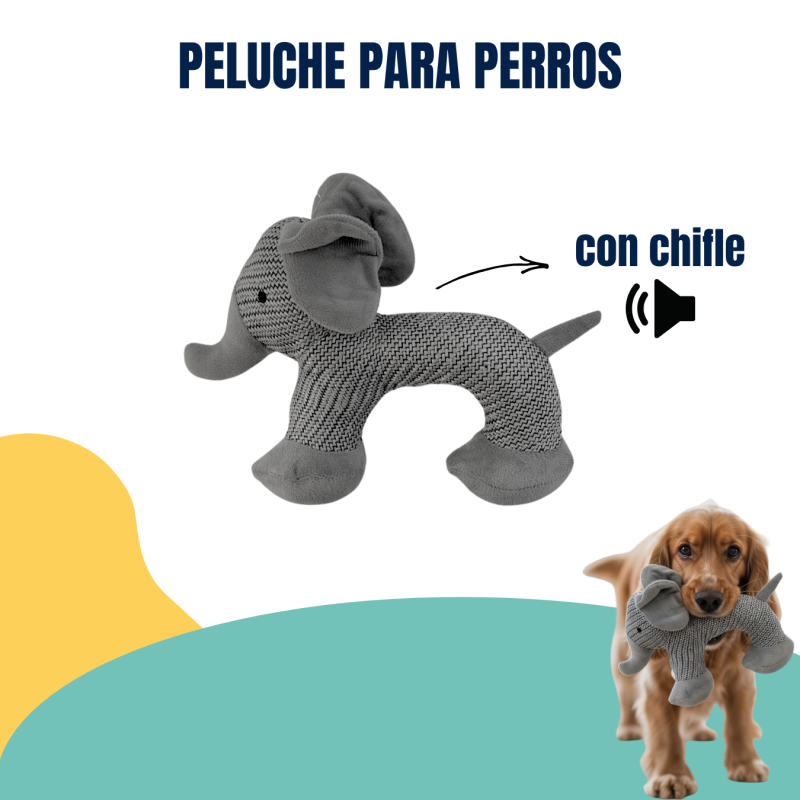 Juguete Peluche Para Perros Suave Diseños Animales Mascotas