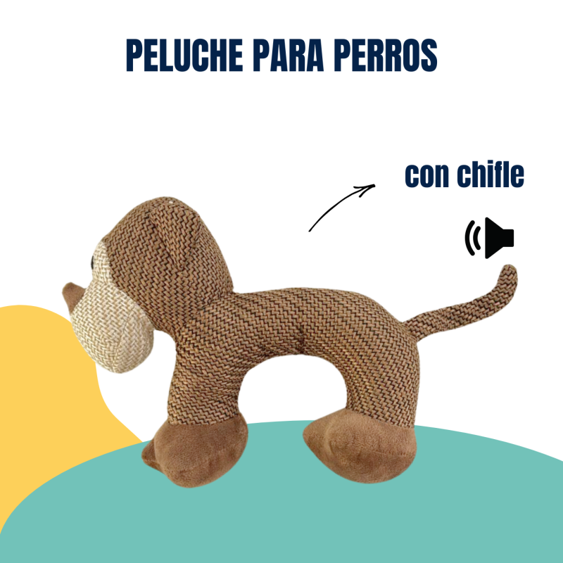 Juguete Peluche Para Perros Suave Diseños Animales Mascotas