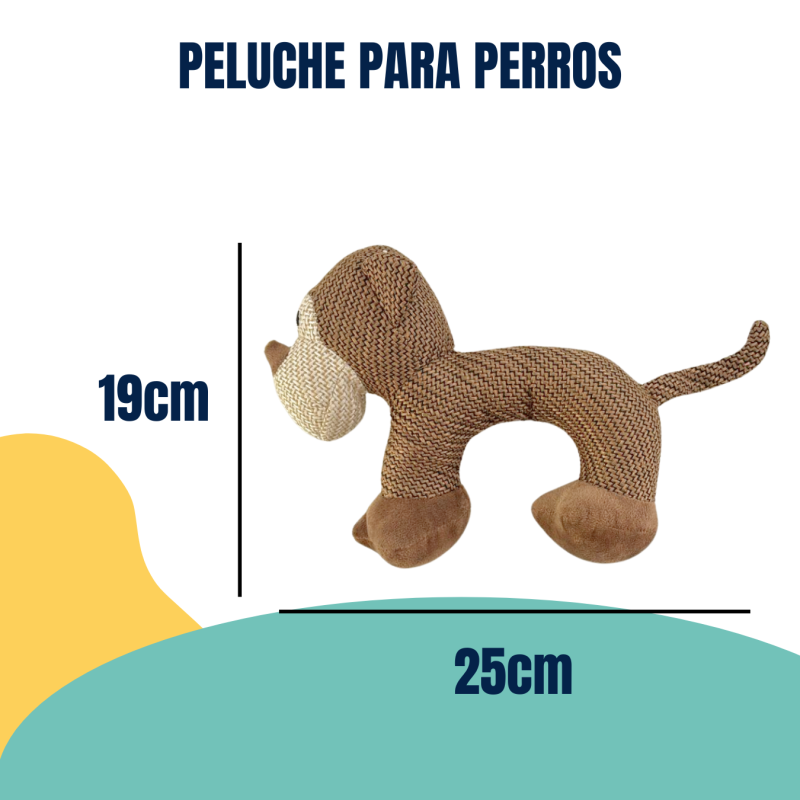 Juguete Peluche Para Perros Suave Diseños Animales Mascotas