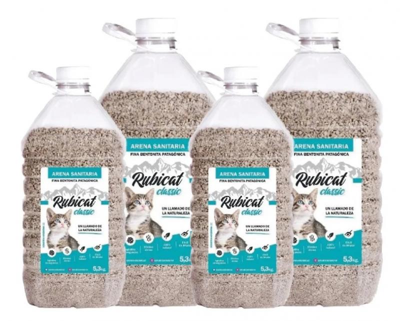 Piedritas Para Gatos Aglomerante Rubicat 21,2kg Persa Siames
