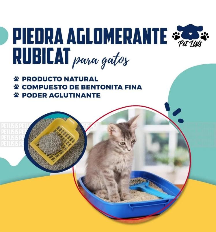 Piedritas Para Gatos Aglomerante Rubicat 21,2kg Persa Siames