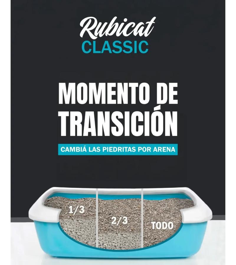 Piedritas Para Gatos Aglomerante Rubicat Classic 2x5kg Persa