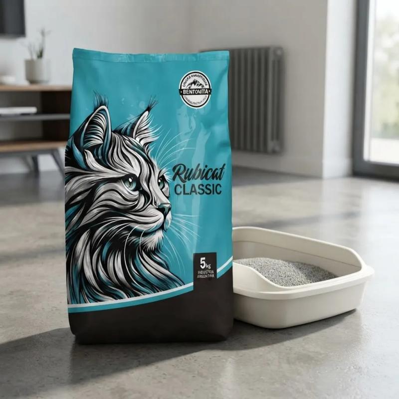 Piedritas Para Gatos Aglomerante Rubicat Classic 2x5kg Persa
