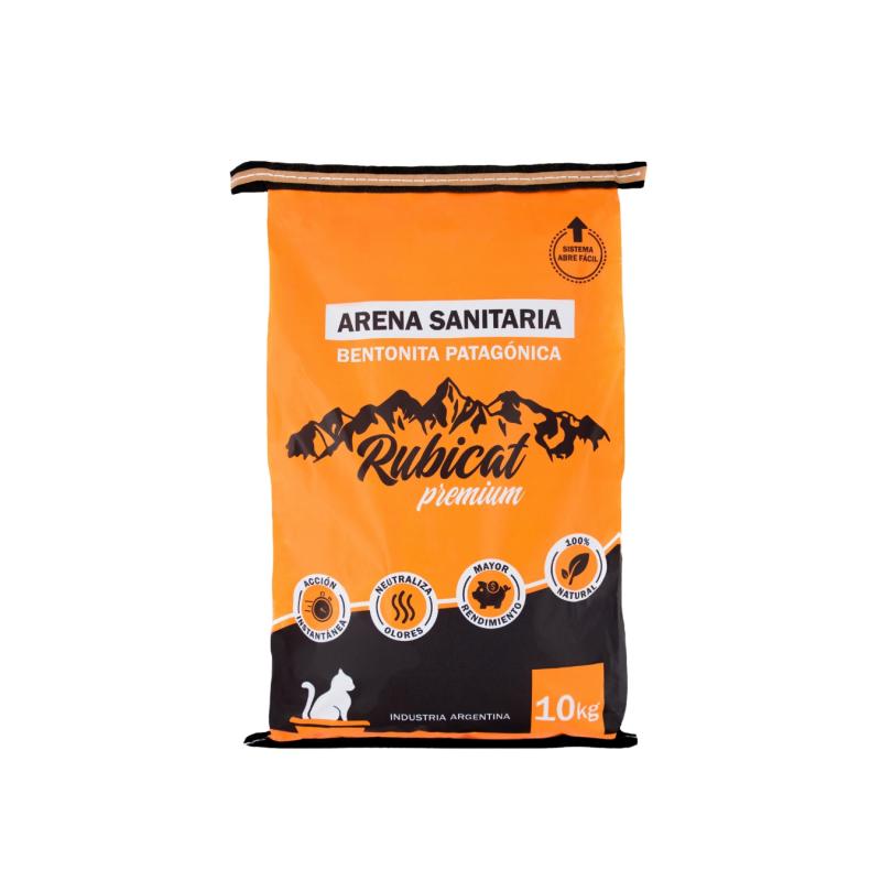 Piedritas Para Gatos Aglomerante Rubicat Premium Bolsa 10kg