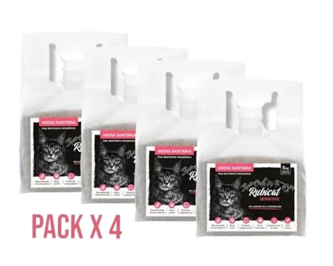 Piedritas Para Gatos Aglomerantes Rubicat Sensitive X4 20kg!