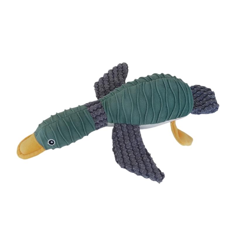 Juguete Peluche Pato Relieve C/ Chifle Perro Mascota