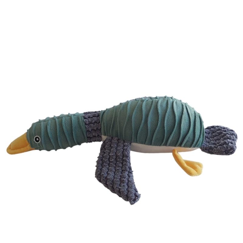 Juguete Peluche Pato Relieve C/ Chifle Perro Mascota