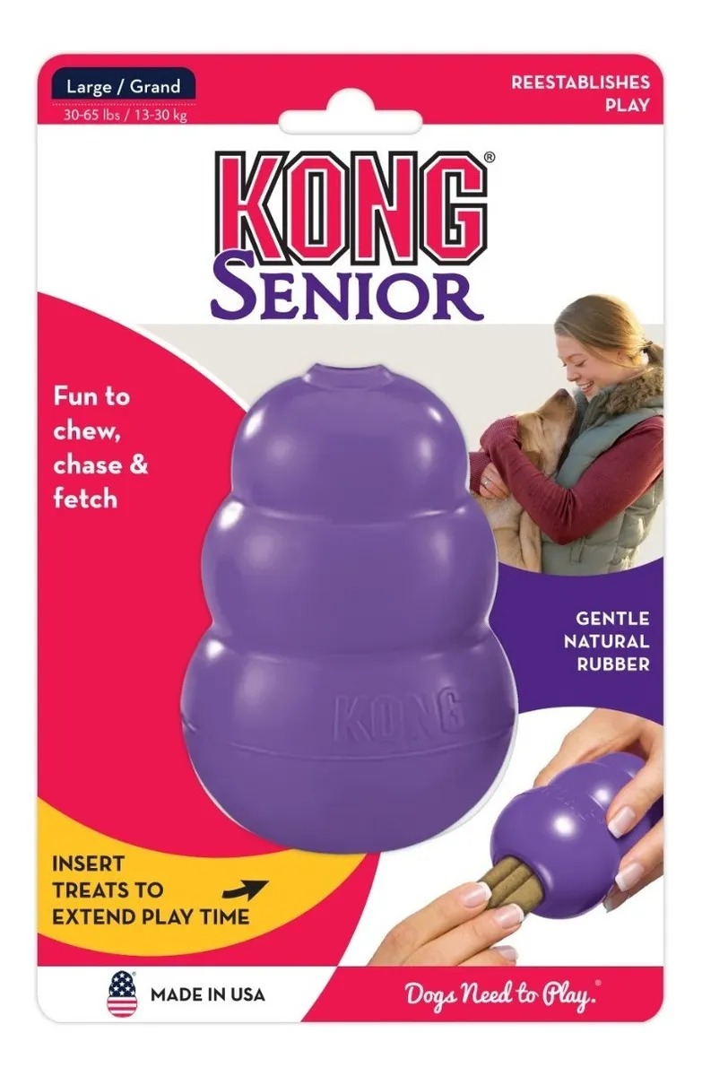 Juguete Para Perro Rellenable Kong Senior Large