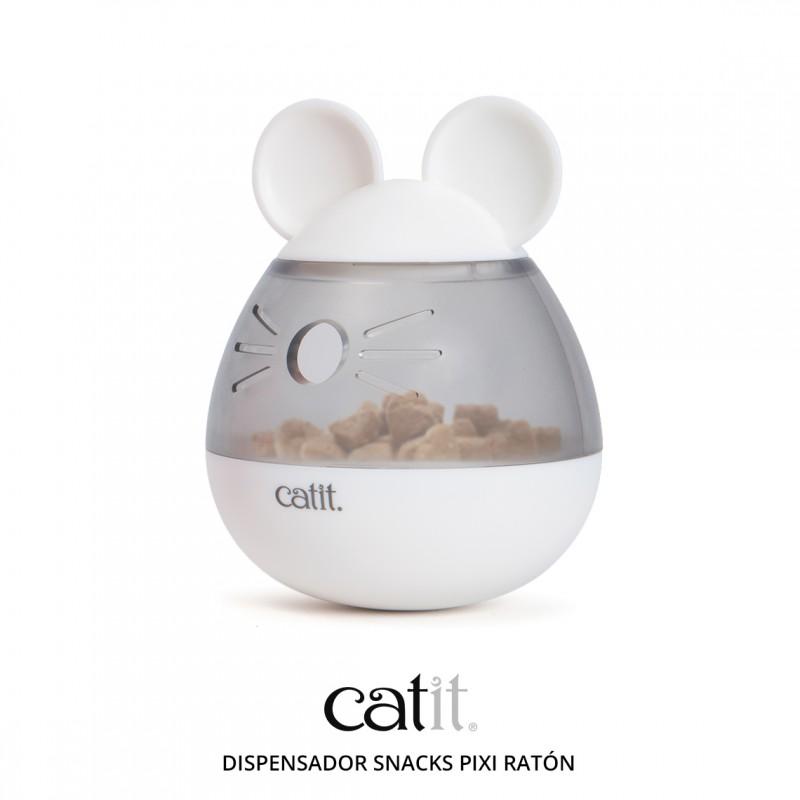 Juguete Dispenser Pixi Catit Para Gatos Snacks Raton