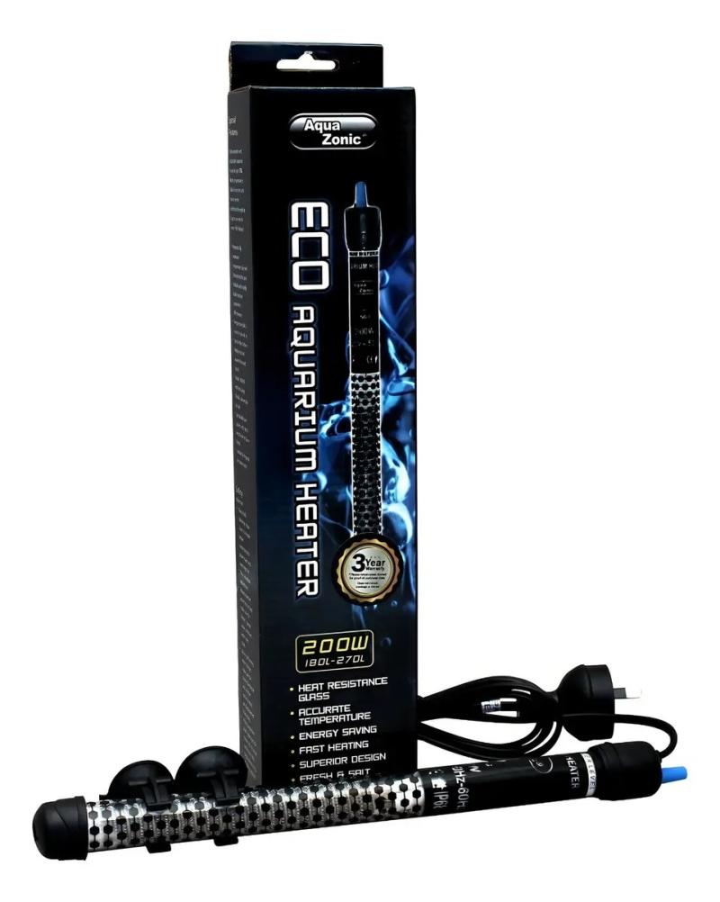 Calefactor De Agua Calentador Eco 200w Aquazonic Acuario 200 W