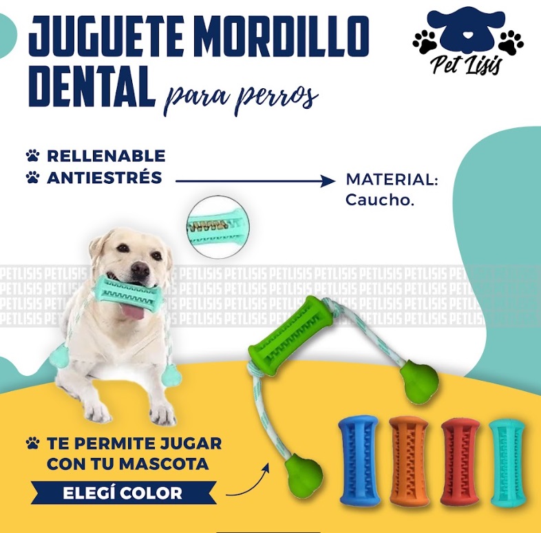 Juguete Dental Mordillo Con Soga Perros Cachorros Trixie