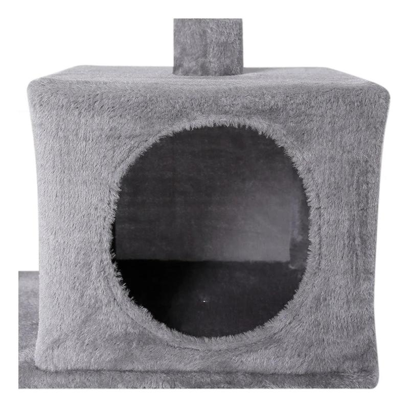 Rascador Cucha Doble Con Descanso Premium Gatos Mascotas