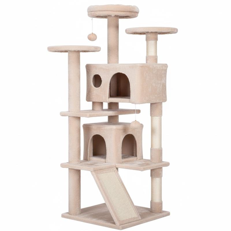 Rascador Gimansio Felpa Siames Torre Hong Kong Para Gatos