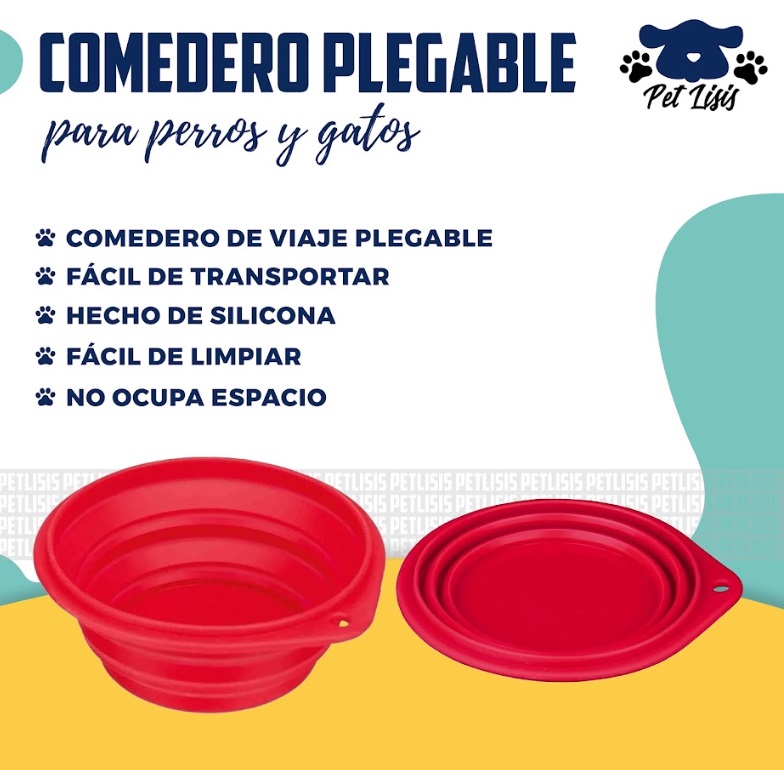 Bebedero Comedero Perros Gatos Plegable 0.50 L Trixie
