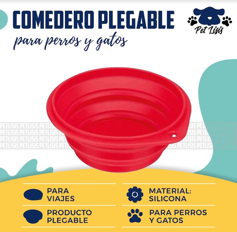 Bebedero Comedero Perros Gatos Plegable 0.50 L Trixie