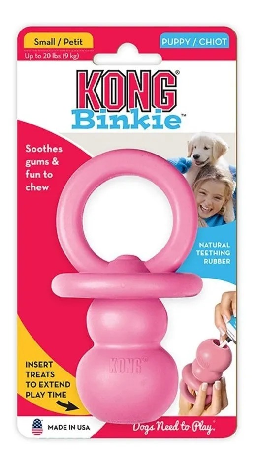 Juguete Para Perro Chupete Rellenable Puppy Small Kong