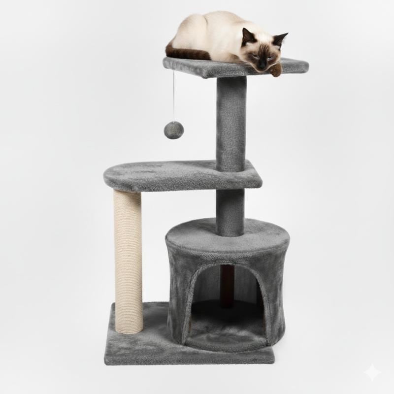 Rascador Gimansio Felpa Persa Siames Torre Taiwan Para Gatos