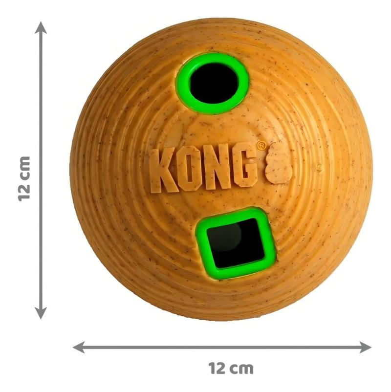 Comedero Dispenser De Bambú Medium Kong Perros Mascotas