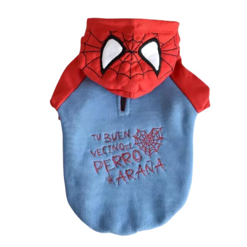 Ropa Para Perros Buzo Spider Capucha Cachorros Adulto Mascota