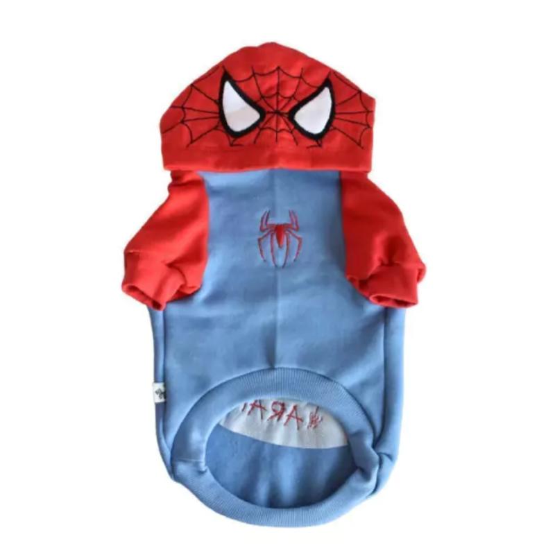 Ropa Para Perros Buzo Spider Capucha Cachorros Adulto Mascota