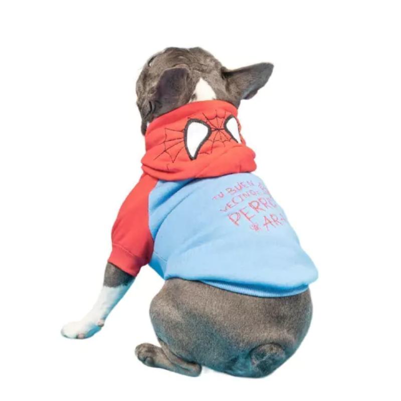 Ropa Para Perros Buzo Spider Capucha Cachorros Adulto Mascota