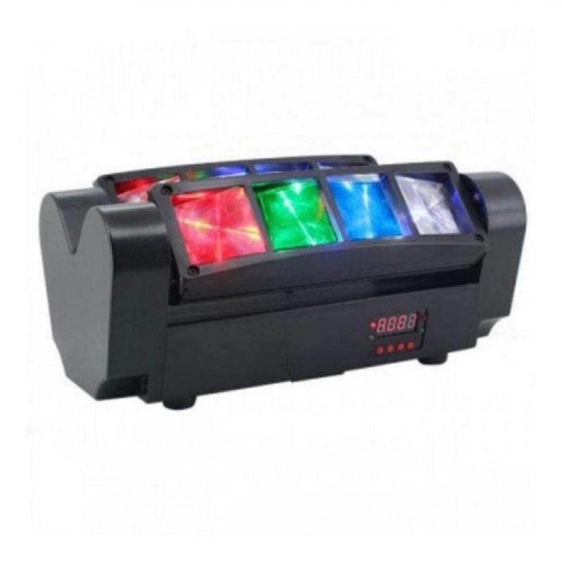 Cabezal Spider Led Rgbw Doble Barra De Led Movil Beam