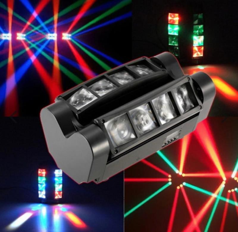 Cabezal Spider Led Rgbw Doble Barra De Led Movil Beam