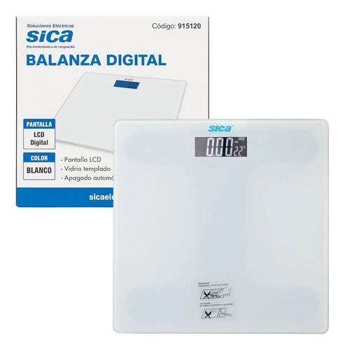 Balanza Digital Display Lcd Uso Personal Sica