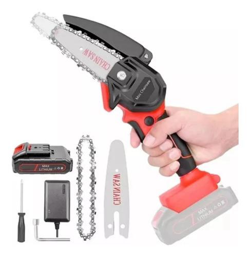 Mini Motosierra 4-6 PuLG Recargable Batería Inalámbrica