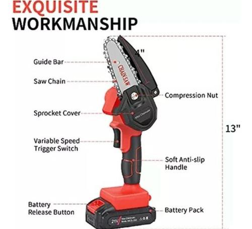 Mini Motosierra 4-6 PuLG Recargable Batería Inalámbrica