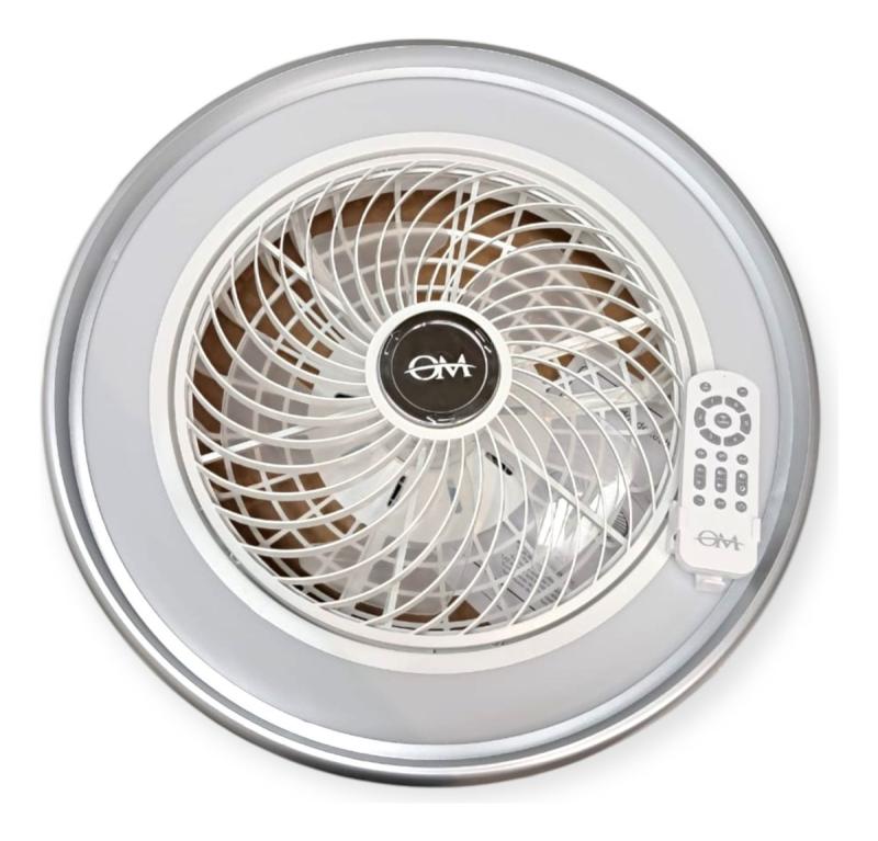 Ventilador De Techo Con Luz Led Om Con Control Remoto