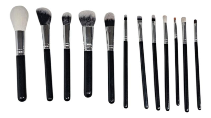 Brochas De Maquillaje 12 Piezas Con Estuche