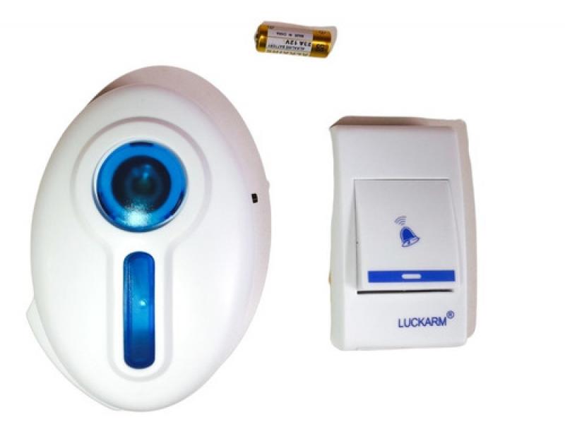 Timbre Inalambrico Exterior Melodías Luckarm Sin Cables