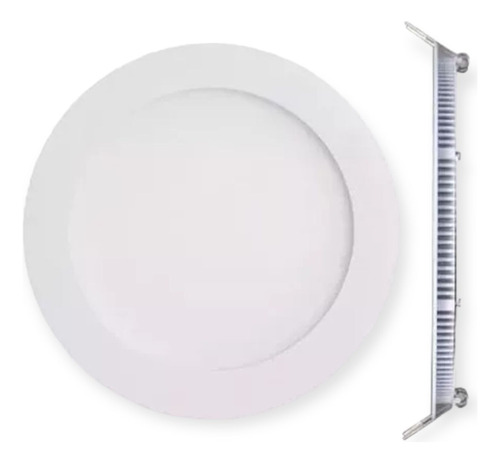 Plafón Panel Led Sica Redondo Embutir 12w Ld