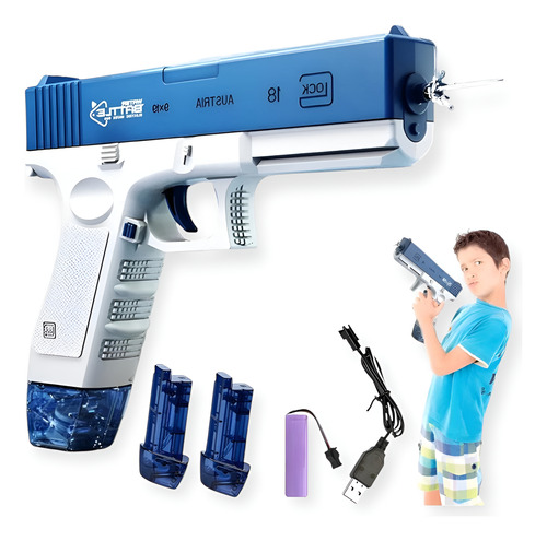 Pistola De Agua Eléctrica Automática Recargable