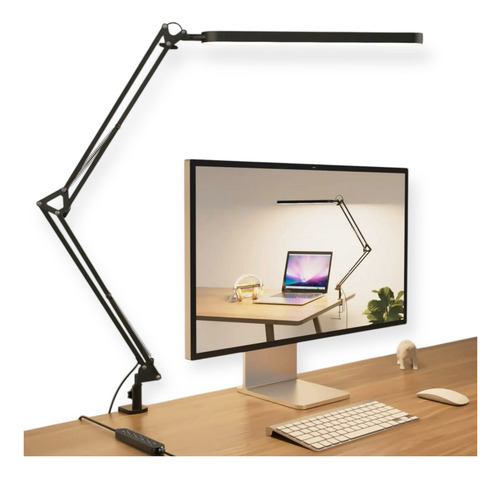 Lampara Velador Led Articulada Escritorio