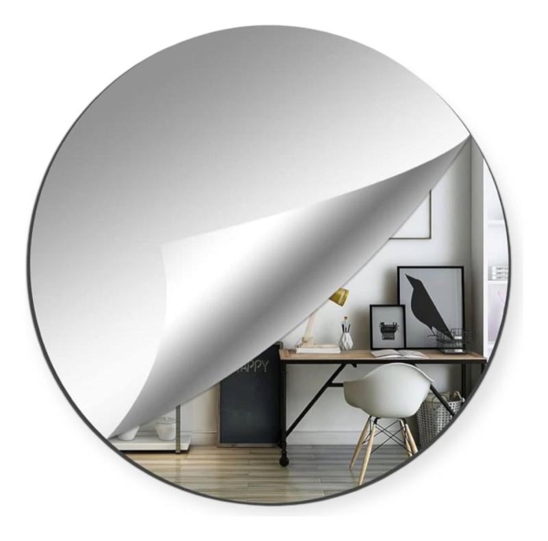 Espejo De Pared Redondo 30cm Autoadhesivo