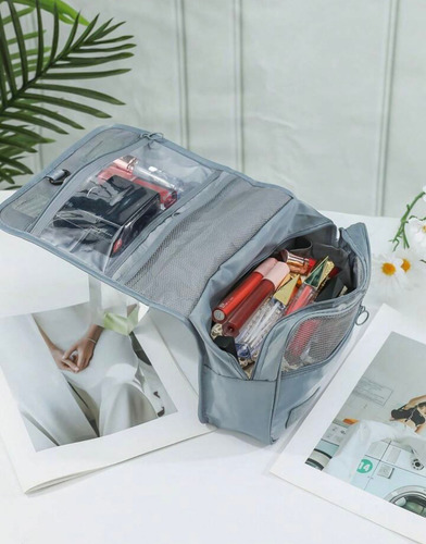 Organizador De Viaje Neceser Cosmeticos Documentos Plegable