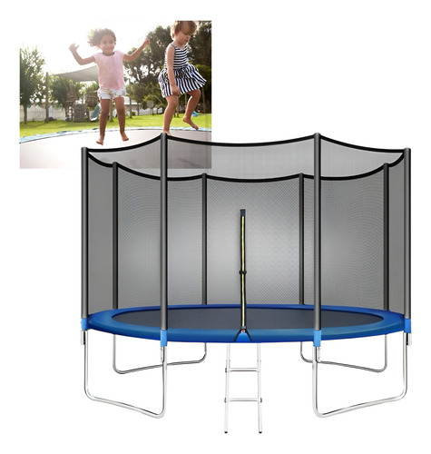 Cama Elástica 2,44 M Trampolín Niños Y Adultos Red Seguridad
