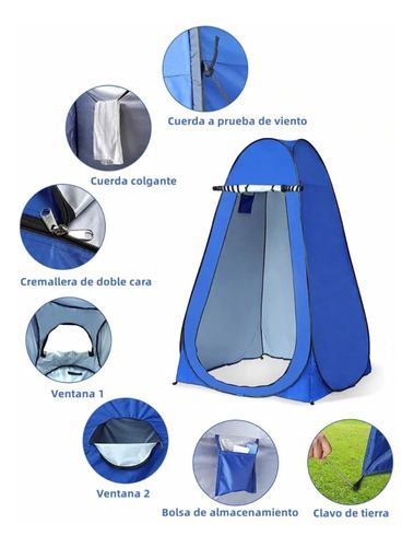 Tienda Campaña Ducha Carpa Portátil Vestidor Autoarmable