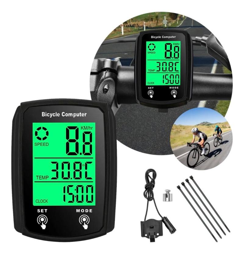 Velocimetro Bicicleta Ciclocomputadora Luz Led