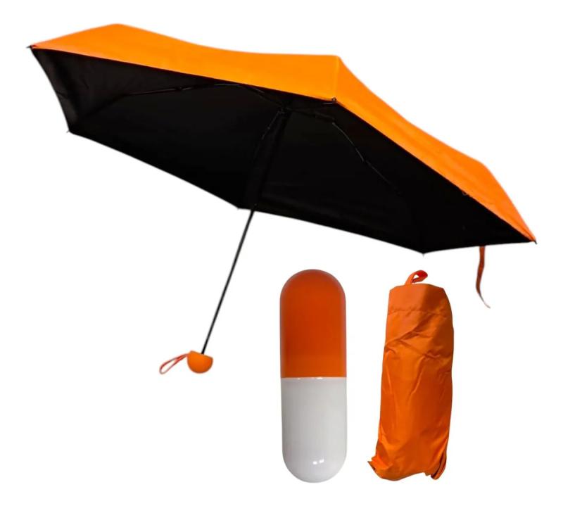 Paraguas De Viaje Lluvia Compacto Proteccion Ub